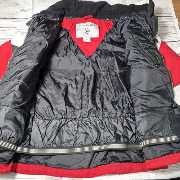 Vintage COULOIR Ultimate Skiwear Jacket Womens 10 Red/White/Black Snowboarding - Picture 10 of 16